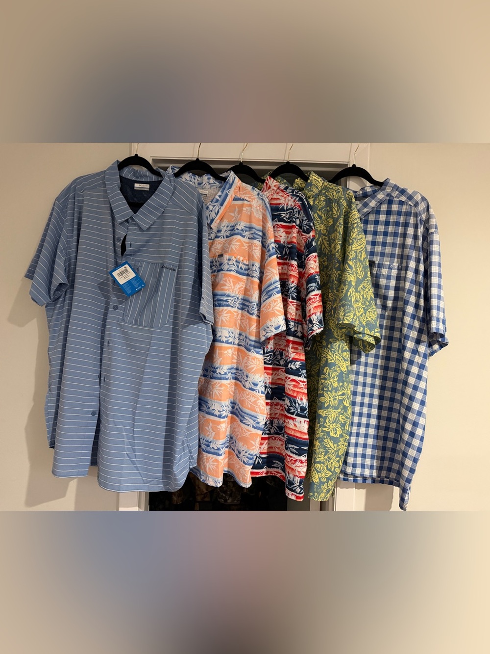 Men’s Columbia button up shirts bundle of 5😀 size 4X NWT